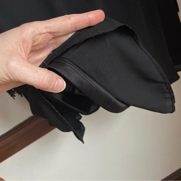 Show Me Your MuMu Black Embellished Bell Sleeve Mini Dress - Picture 3 of 5